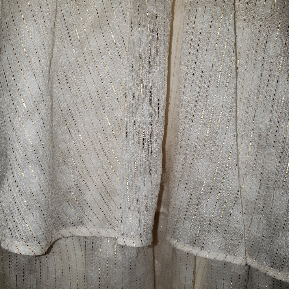 Metallic Tiered Ruffle Dress - Picture 2 of 8